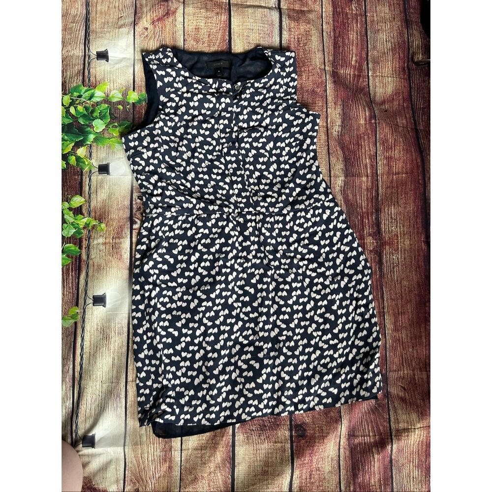 Women’s Vintage J. Crew Navy Heart Dress Size 4
